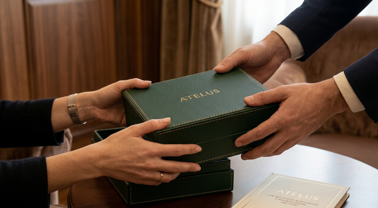 Consegna privata di gioiello unico con packaging personalizzato